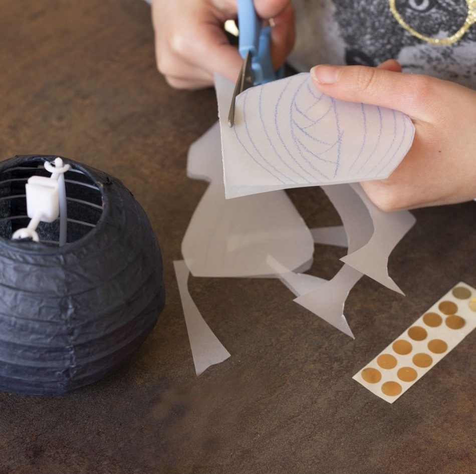 DIY knutselset lantaarnvis van papier en over de diepzee