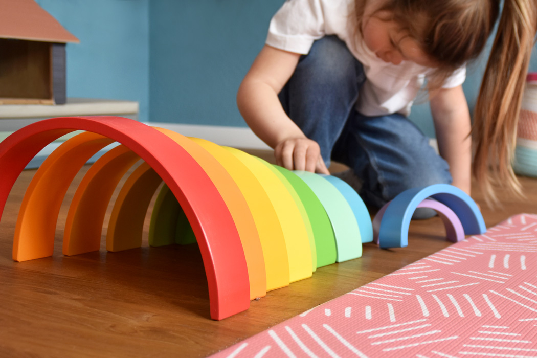The Large Natural Wooden Rainbow