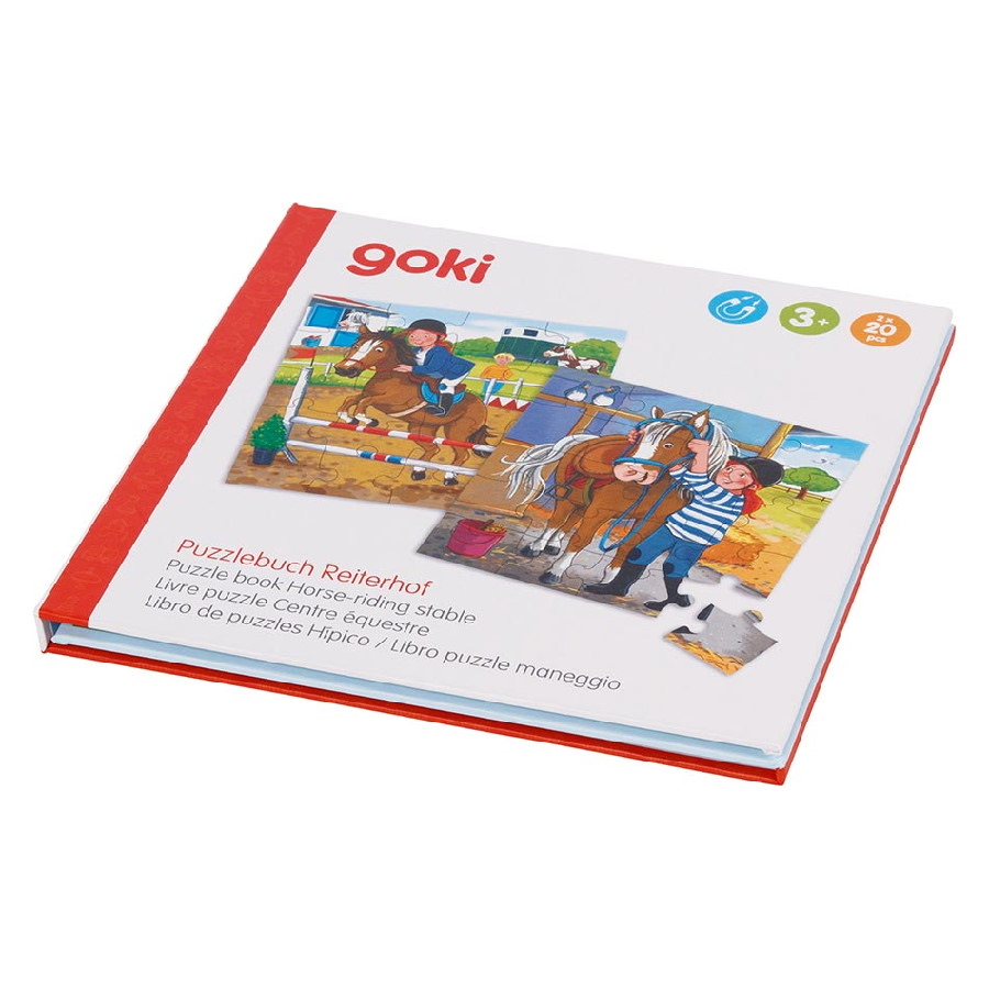 Magnetic Jigsaw Puzzle Book – Riding Stables, 2 x 20 Pieces - Weergave 2