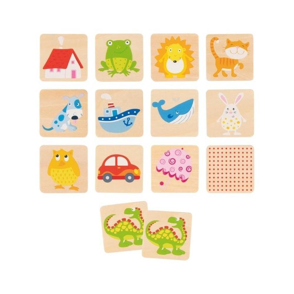 Wooden Montessori Animal Matching Game – Picture Lotto & Memory - Weergave 2